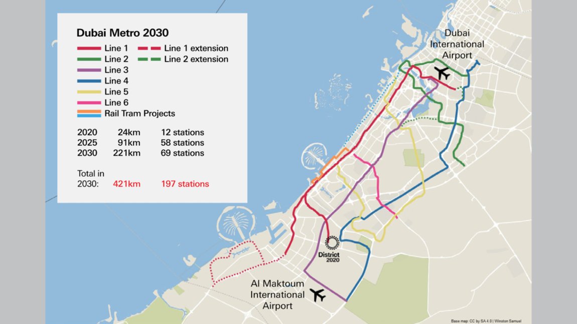 Dubai Metro 2030 Map