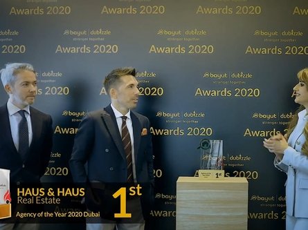 haus & haus named ‘Agency of the Year 2020 – Dubai Real Estate’